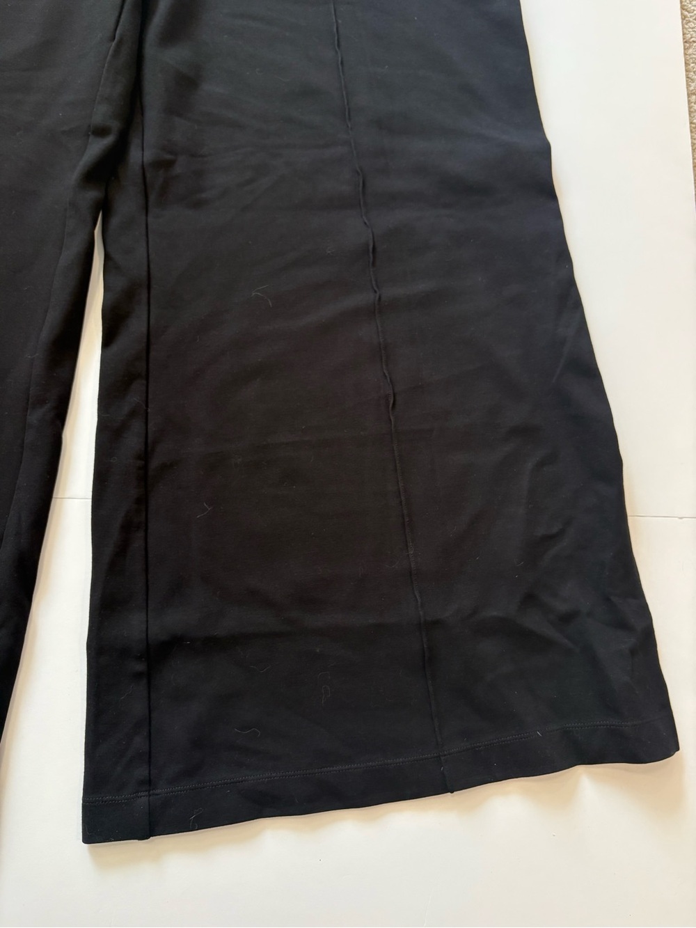 Quince Black Wide-Leg Pants Cropped XL - Picture 3 of 6